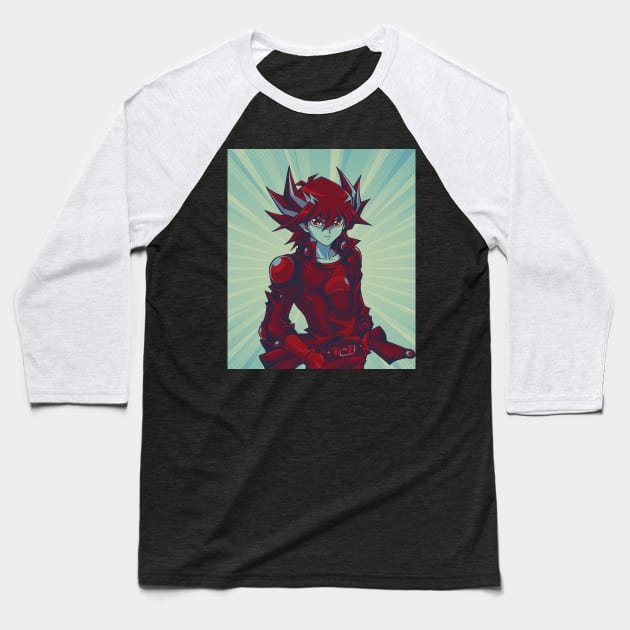 yusei fudo Baseball T-Shirt by DinoZard